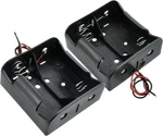 Sdtc Tech 2-pack 2 Slot D Cell Battery Holder 3v Size Case Box With Wi. Fixed Price $13.11.
