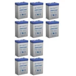 Power-sonic 6v 4.5ah Sla Replacement Battery For Csb / Prism Gh640 - 10 Pack. Fixed Price $79.99.