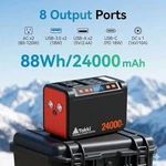 Takki 88.8wh Portable Power Station Lithium Battery Solar Generator Bank. Fixed Price $99.20.