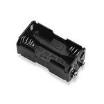 Bh343 Four (4) Aa Cell (um-3) Plastic Battery Holder With Snap Connection. Fixed Price $2.19.