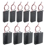 Wmycongcong 10 Pcs 2x 1.5v Aa Battery Holder Case Storage Box W/wire Leads.... Fixed Price $14.30.