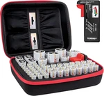 Tenergy Battery Organizer Storage Case With Tester, Holds 60 Batteries A. Fixed Price $29.99.