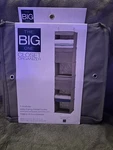 New The Big One Colorful Closet Organizer Grey 54"h X 12"w 12"d. Fixed Price $25.00.
