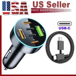 120w Super Fast Car Charger Type C Adapter For Iphone Samsung Android Cell Phone. Fixed Price $9.99.