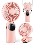 Coldsky Portable Handheld Fan, 4000mah Battery Operated With Led Nomal, Pink. Fixed Price $18.48.