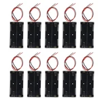 10pcs 18650 Battery Holder 2 Slots 3.7v Lithium Case Connector. Fixed Price $13.99.