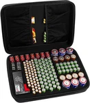 Comecomecase Battery Organizer Carrying Case Holds 148 Batteries With Tester. Fixed Price $27.89.