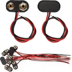 9v Battery Connector,10 Pcs T-type 9 Volt Buckle Connector Hard 10, Black. Fixed Price $11.10.