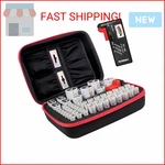 Tenergy Battery Organizer Storage Case With Tester, Holds 60 Batteries A. Fixed Price $27.52.