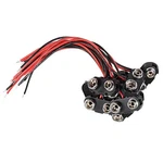 Bnafes 10 Pack T Type 9 V Battery Clip Connector Long Cable Connection Black. Fixed Price $9.07.