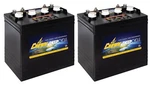 Set Of 2 Crown Cr-165 165 Ah 8 Volt Deep Cycle Battery - Replaces T875 T-875. Fixed Price $739.99.