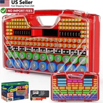 Resgkze Battery Organizer Storage Holder Box 14.56 X 9.03 3.85 Inches, Red. Fixed Price $21.88.
