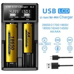 Usb Lcd Battery Smart Charger 1 / 2 Slots Dual For 3.7v Rechargeable Lithium Bat. Fixed Price $11.45.