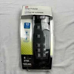 Staples Surge Protector Home Office Black 10 Outlets 2 Usb 6ft Cord 3750j. Fixed Price $22.00.