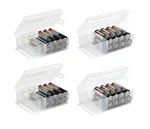 Glossyend Set Of 4 - Two Aa And Aaa Battery Storage Box, Cas. Fixed Price $19.98.