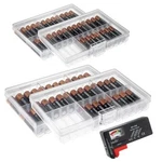 Glossyend Set Of 4 - Two Aa And Aaa Battery Storage Box,. Fixed Price $24.29.