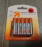 (3x) Aaa Batteries - Alkaline Battery Up&up #80. Fixed Price $24.99.