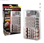 Battery Master Organizer Bell + Howell With Free Tester Holds 93. Fixed Price $15.00.