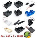 Aa / Aaa D 18650 Battery Holder Box Connector Enclosed With Switch Or Open. Fixed Price $71.45.