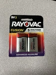 Rayovac Fusion Advanced Alkaline 9v Batteries - For Multipurpose 9 V Dc Alka. Fixed Price $9.99.