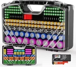 Battery Organizer Storage Holder Box Case With Tester - 285 Batteries Black. Fixed Price $78.90.