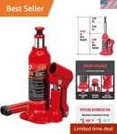T90203b Hydraulic Bottle Jack, 2 Ton - Durable Alloy Steel, 6.88" To 13.63" Lift. Fixed Price $55.07.