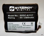 Synergy Digital Battery 6v 2800 Mah Sddc-a1117. Fixed Price $7.42.