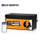 Eco-worthy 3584wh 12v 280ah Lifepo4 Rv Battery W/bluetooth & Low Temp. Fixed Price $820.00.