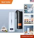 Lightweight Stainless Steel Electric Travel Kettle - Fast Boil With Lcd Display. Fixed Price $93.99.