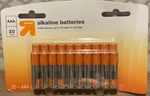 Up & Aaa 20 Count Battery Pack New. Fixed Price $18.99.
