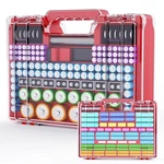 Battery Organizer Storage Holder Box Case With Tester, Stores & Protects Up T.... Fixed Price $31.98.