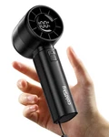 Portable Handheld Turbo Fan,5 Speeds High Speed Personal Fan With Digital Dis.... Fixed Price $22.19.