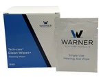 Warner Tech-care Hearing Aid Cleaning Wipes Safe, Gentle Care 40 Count. Fixed Price $14.98.