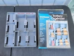 Storehouse Battery Organizer Rack 28 Slot 94695 Gray Aa Aaa C D 9v Storage Box. Fixed Price $11.99.
