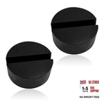 2 Pcs Rubber Jack Pads - Universal Heavy-duty Slotted Floor Pad Stand. Fixed Price $11.01.