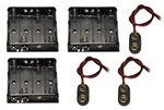 Lampvpath 3 Pcs 4 X 1.5v (6v) Aa Battery Holder Leads With 9v I Type Sn.... Fixed Price $15.82.