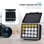 Jjc 20 Slots 18650 Battery Case Box Holder Storage Organizer Water-resistant. Fixed Price $23.53.
