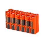 12aa Battery Storage Caddy By Storacell, Orange (batteries Not Included). Fixed Price $7.95.