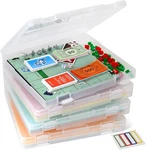 4-pack Art & Craft Organizer Storage Case - Semi Transparent Stackable Plastic C. Fixed Price $51.99.