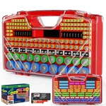 Resgkze Battery Organizer Storage Holder Box 14.56 X 9.03 3.85 Inches, Red. Fixed Price $22.13.