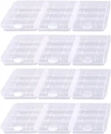 12 Pcs Aa/aaa Battery Storage Case Holder Box, Clear Color. Fixed Price $15.79.