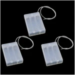Bxian 3pcs 69x48x18mm Transparent 3 Aa Regular Battery Box With Wire And.... Fixed Price $12.22.