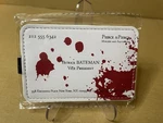 Loot Fright American Psycho Business Card Holder Wallet Keychain Crate. Fixed Price $15.00.
