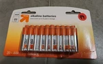 (2x) Aaa Batteries - Alkaline Battery Up&up #79. Fixed Price $19.99.