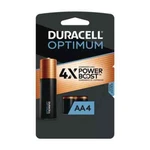 Duracell Opt1500b4prt Optimum Alkaline Aa Batteries (4/pack) New. Fixed Price $9.97.