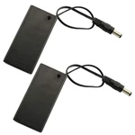 Tegg 2pcs 9v Battery Holder With On/off Switch And 5.5 X 2.1mm Dc Plug Lead.... Fixed Price $12.50.