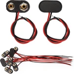9v Battery Connector,10 Pcs T-type 9 Volt Buckle Connector Hard 10, Black. Fixed Price $10.94.