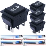 Mkbklljy 4pcs Momentary Motor Polarity Reverse Rocker Switch Dc 20a 12v Dpdt .... Fixed Price $15.41.