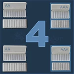 4-pack Battery Storage Case Holder Organizer Box :each Holds 10 Aa Aaa Batteries. Fixed Price $9.61.