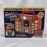 Ontel 150 Battery Daddy Smart Storage System Two Sided Case Organizer W/tester. Fixed Price $10.95.